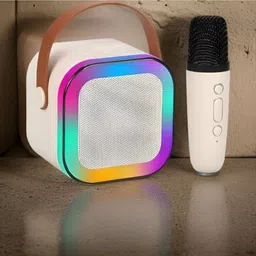 NHOUSE G35_k12 Wireless Karaoke Mic Speaker: K12 with RGB, 5W Bluetooth 10 W Bluetooth Home Audio Speaker image 1