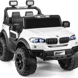 BMW 12V Electric Ride On Jeep For Kids With Remote Control, Music Light 1-6 Yrs Jeep Battery Operated Ride On-image-16