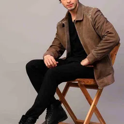 Saint G Water Resistant Leather Jacket image 2