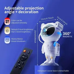dwiti enterprise Galaxy Light Astronaut Space Star Projector Nebula 360 for Kids Night Light Night Lamp image 4
