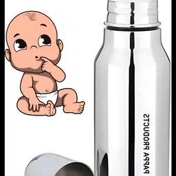 pappa Leak Proof Stainless Steel Baby Milk Bottle - 350 ml-picture-17