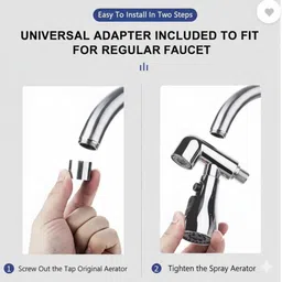 vibelo Faucet head Universal Kitchen Faucet 3-Function Pull Down Sink Sprayer Faucet Nozzle image 2