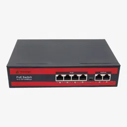 SECUREYE 4 PORT +2 UP LINK POE NETWORK SWITCH 10/100 MBPS 6 Ports 100 Mbps Network Switch image 2