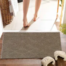 Brown Solid MicroFibre 15x10 Inches Antiskid Bath Mats-image-11