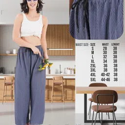 kwsh Pack of 2 Women Regular Fit Maroon, Grey Viscose Rayon Trousers image 5