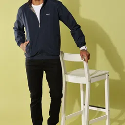 Dollar Reversible Lightweight Open Front Solid Men Wind Cheater image 4