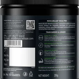muscleblaze Pro, Powerful Intra Workout, with 7g Vegan BCAAs, 1168.50 mg Electrolytes BCAA image 3