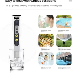 ionx Imported Digital TDS Meter for Water Quality Tester | Multipurpose | 0-9999ppm | Digital TDS Meter image 3