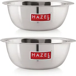 hazel Stainless Steel Mixing Bowl for Cake Batter Kitchen and Baking Accessories Items, 770 & 1100 ml-picture-13