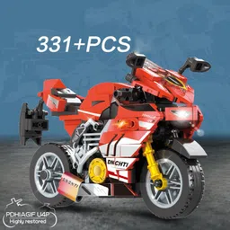 vaniha 331 Pcs Building Block Set, Collectible Motorcycle Display Models for Kids image 3