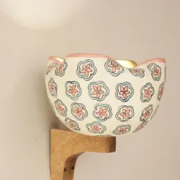 radhika dahlan HandPainted Terracotta & Wood Uplight Wall Sconces (Beige)-picture-24