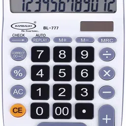 villy Bambalio 12 Digits BL-777 Electronic Calculator (White) 3 Years Warranty. BasicCalculator-picture-25