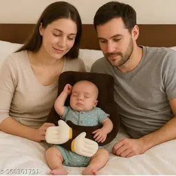 sanskriti store Cotton Baby Pillow Pack of 1 Abstract Baby Pillow Soft Neck Support Handdig Pillow image 4