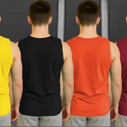 mowa Pack of 4 Men Vest image 2