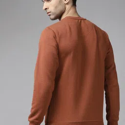 roadster Men Full Sleeve Solid Sweatshirt image 4