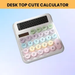 guggu Desktop Calculator, 12-Digit Large LCD and Large Buttons for Office, Homes T56 Basic Calculator image 1