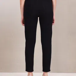 u.s. polo assn. Women Slim Mid Rise Black Jeans image 5