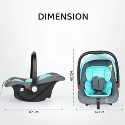 r for rabbit Picaboo Carry Cot, 4 in 1 Infant & Rocker For 0-15 Months Baby Car Seat image 4