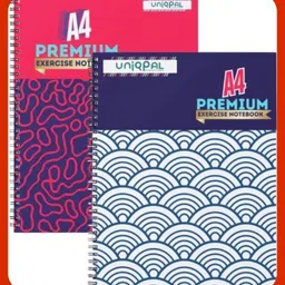 uniqpal SPIRAL Notebook A4 Notebook UNRULED/PLAIN 200 Pages-picture-11