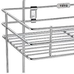 geschir Utensil Kitchen Rack Stainless Steel 3 Tier Kitchen Rack, Storage Shelf Rack, 3 Layer Storage Rack Steel image 4