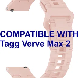 ACM WSM41C22CR2931 Watch Strap Silicone Shiny Belt 22mm for Tagg Verve Max 2 Smartwatch Creame Smart Watch Strap-picture-27