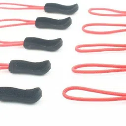 street27 10pcs Zipper Pulls Replacement Zip Cord Puller Slider Jacket Backpack Red Zipper Pull-picture-20