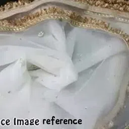 lacesnmore Wedding dupatta kiran border golden Fringe jhalar feather look ribbon 9meter Lace Reel image 2