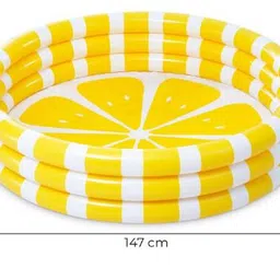 hornflow Summer Club Inflatable Ring Adult Pool- Pink Lemonade Print Inflatable Swimming Pool image 3