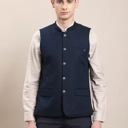 turtle Self Design Men Waistcoat-picture-11