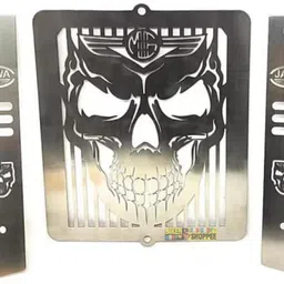 STAINLESS STEEL JAWA MOTRCYCLE RADIATOR GRILL FOR RADIATOR GUARD Bike Radiator Guard-image-5