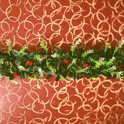 kingstyle impex Artificial Flowers Home Decoration Vine & Creepers Plant Wall Hanging Chain G1 Multicolor Rose Artificial Flower image 2