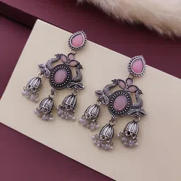 bhanu diam Bestseller Combo Of Earrings Silver Earring Set image 2