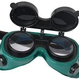 buku 1Pcs Welding Goggles with Flip-up Lenses, Anti Radiation Goggles Welder Work , Labour Working Safety Protective Eyewear(Dark Green/Free Size) Welding Safety Goggle-picture-19