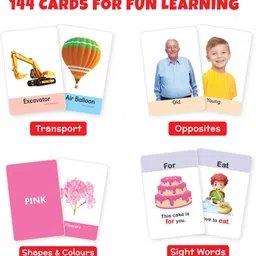 little berry First Flash Cards (Set of 4): Easy & Fun way of Learning 3yr-6yr Kids -144 Cards image 2