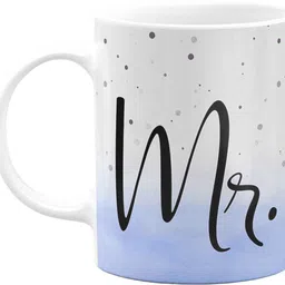 the click india Ceramic Mr & Mrs Coffees | Mr Mrs | Mrs and Mr |Mr and Mrs Tea Cups Ceramic Coffee Mug image 3