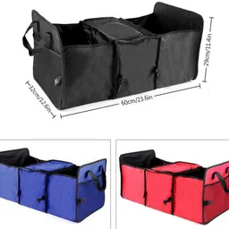 kolorfish Car Trunk Organizer, Collapsible Waterproof Auto Car Boot Tidy Storage Organizer Trunk Organizer image 2