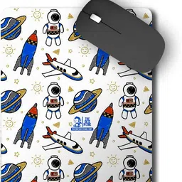 The Desi Monk Astronautin The Universe Anti Skid Mouse Pad for Laptops and Computers Non Slip Base Mousepad-image-87