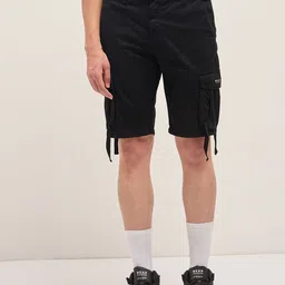 the bear house Solid Men Black Regular Shorts-picture-13