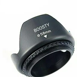 BOOSTY 58mm Screw In Tulip Shaped Flower With Locking RingLens Hood-picture-21