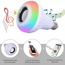 ShopCircuit MP3 player Color Changing Speaker Colorful Lamp With Remote Control For Home Smart Bulb-picture-31