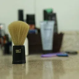 pink woolf Soft Bristlesfor Men | Engineered Black Plastic Handle | Vegan Friendly Shave Brush | 22mm Knot |"Velvet" Soft Feel for Wet Shaving Shaving Brush image 5