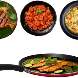 freshome Aluminum Non stick Dosa Tawa with Backlite Handle 2.4mm Thickness Tawa 0.25 cm diameter image 5