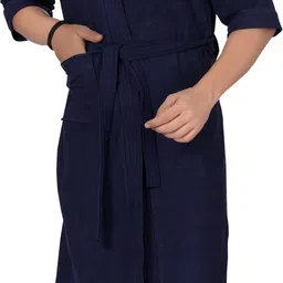 Navy Blue XL Bath Robe-image-14