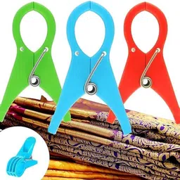 ganesha Saree Pre Pleating Clips | Saree Clips for Holding Saree Pleats | Big Size Plastic Cloth Clips-picture-11