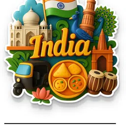Stylish Souvenir Magnet for Fridge, Wardrobe & Metal Surfaces (India 01) Fridge Magnet Pack of 1-image-11