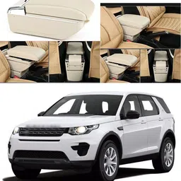 pecunia Universal Car Armrest Center Console Pad,PU Leather Car Armrest Seat Box Cover Protector Protects from Dirt,Damage,Pet Scratches,Old Damaged Consoles (Beige) A15 Car Armrest image 3