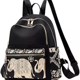 rayver creation Small 20 L Backpack Ethnic Boho Elephant Print Backpack Stylish Backpack for Girls & Women Daily Use-picture-21