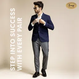 zoom shoes Genuine Leather Lightweight Comfort Trendy Premium Lace-up Office & Party Derby For Men image 3