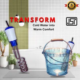 wrixty Instant Water heater High Quality Immersion Waterproof and Shockproof Rod 1500 W Shock Proof Immersion Heater Rod image 2