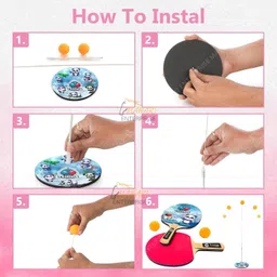 zuuluzrs Indoor Outdoor Ping Pong Table Tennis with 2 Wooden Rackets & 2 Balls OFFER Table Tennis Kit image 4